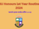 NU Honours 1st Year Routine 2024 PDF Session 2022-23 (National University)